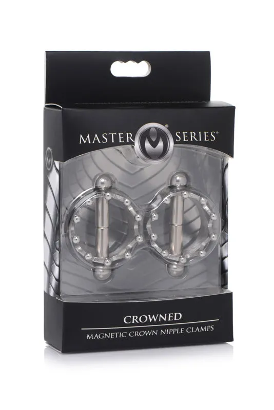 Crowned Magentic Nipple Clamps XR Brand Nipple Clitoral Toys