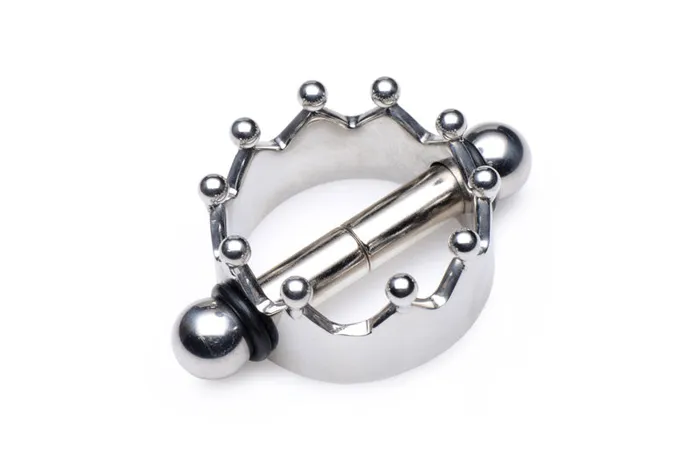 Crowned Magentic Nipple Clamps | XR Brand Nipple & Clitoral Toys