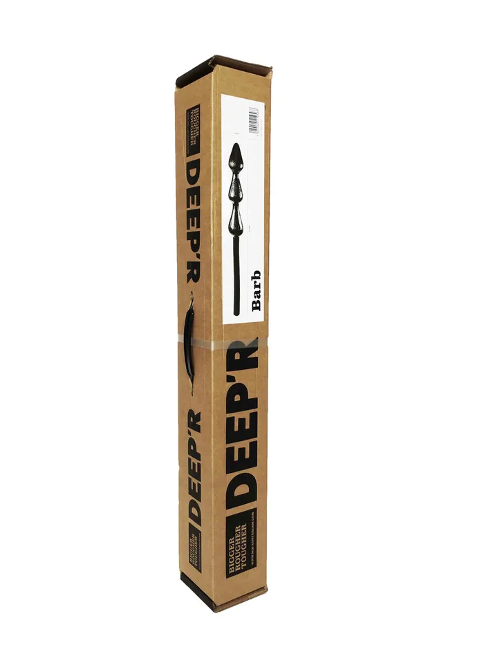 Deep'r Dildos | DEEP'R - Barb - Dildo - Zwart - 70 cm - Ø 8.80 cm