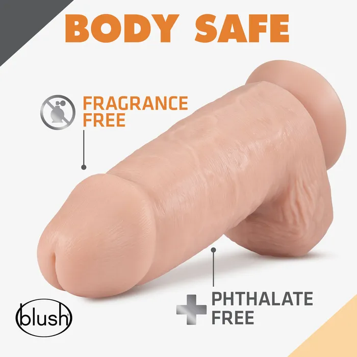 Dildo Realistico Blush Dr Skin PVC Ø 8 cm | Blush Dildos