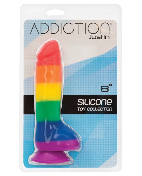 Dildos Addiction Addiction Justin 8 Dildo Rainbow