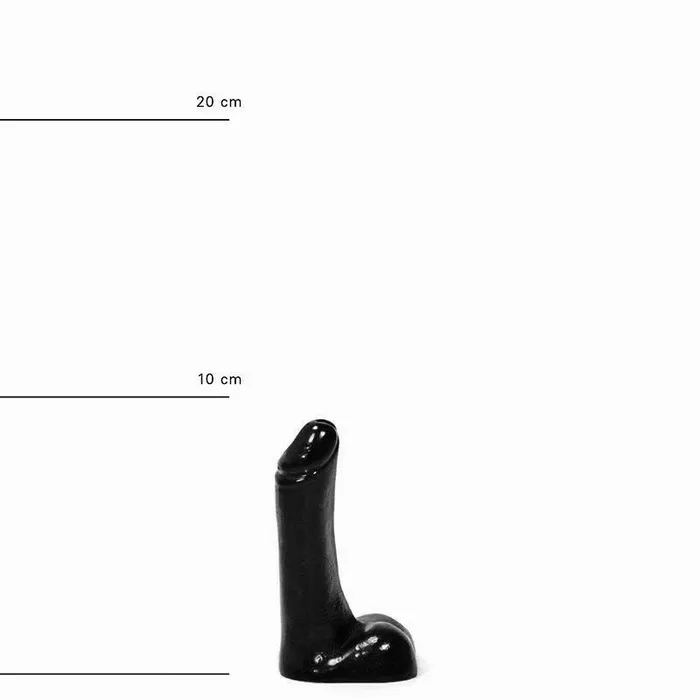 Dildos | All Black All Black - Kleine Realistische Dildo 9 x 2 cm - Zwart