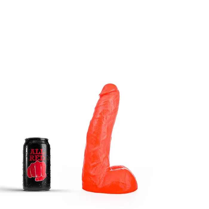 Dildos All Red Klassieke Dildo 22 x 54 cm Rood All Black