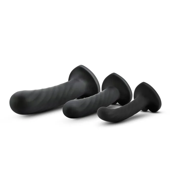 Dildos | Blush Dildo Blush Temptasia Nero 3 Pezzi