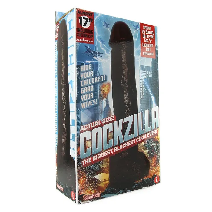 Dildos Icon Brand Cockzilla Black Dildo