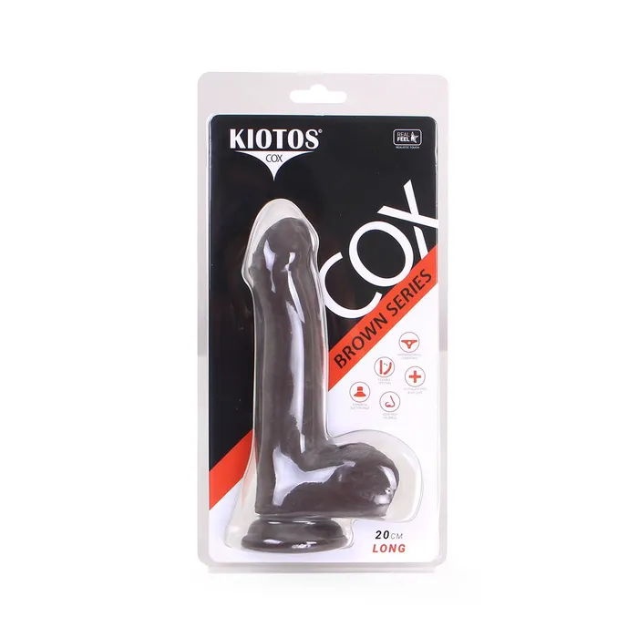 Dildos | Kiotos Cox - Dildo 20 x 4.2 cm - Bruin - Kiotos COX