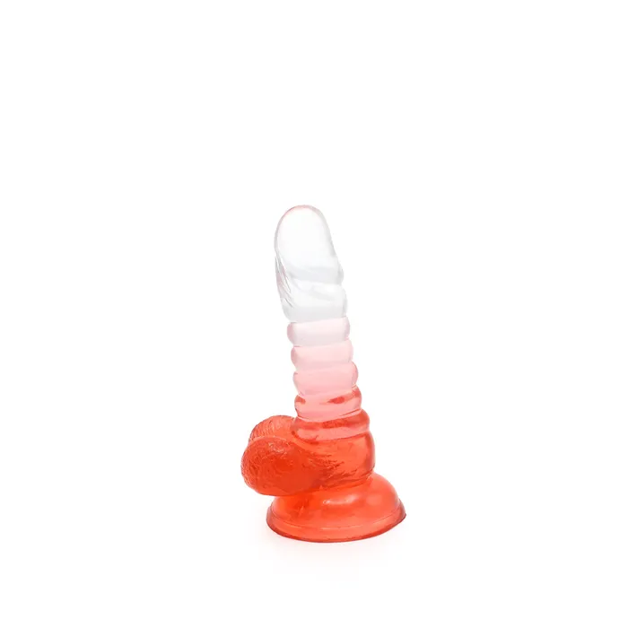 Dildos | Kiotos COX Kiotos Cox Color - Gekleurde Dildo 01 - 15,5 x 3 cm - Transparant/Rood