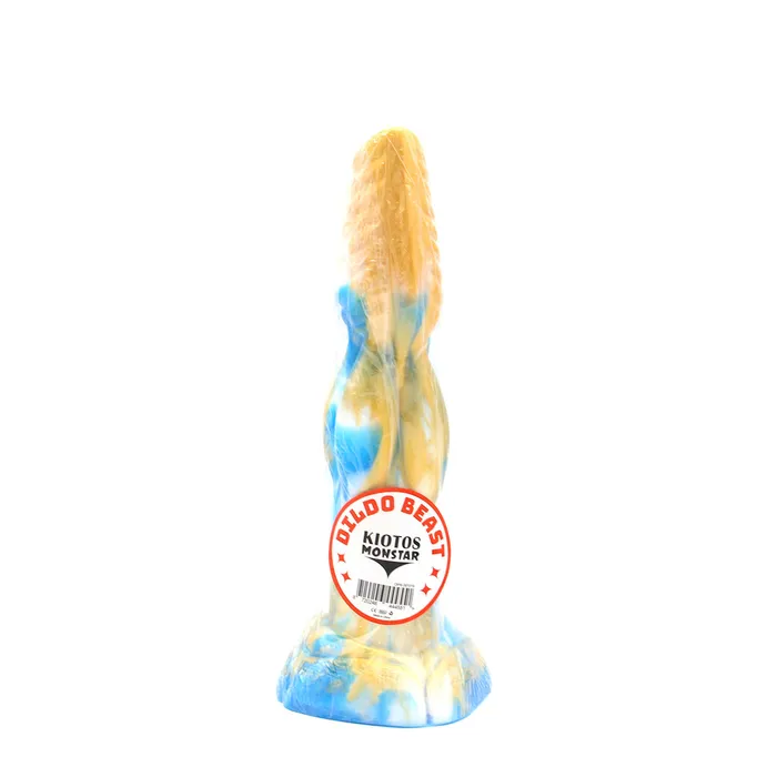 Dildos | Kiotos Monstar Kiotos Monstar - Dildo Beast 19 - 25 x 6 cm - Goud/Blauw/Wit