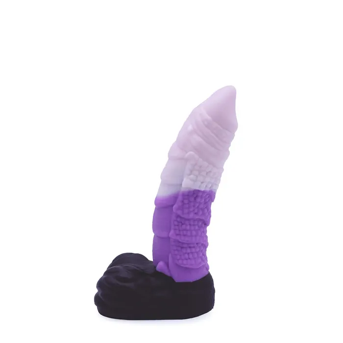 Dildos | Kiotos Monstar - XXL Dildo Beast No. 53 - Paars/Zwart/Wit - Kiotos Monstar