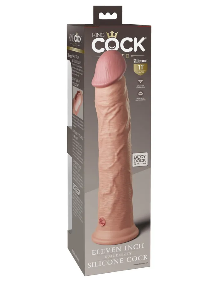 Dildos | Pipedream Pipedream - King Cock - Dual Density Dildo - 28 cm - Lichte Huidskleur