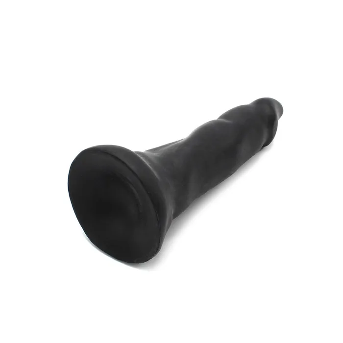 Dinoo Dildos | Dinoo - XXL Anaal Dildo Met dikke ribbels En puntige eikel Van TPE - Zwart