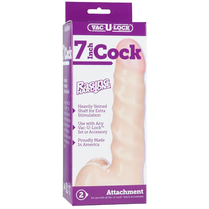 Doc Johnson Dildos | Vac-U-Lock Cock Raging Hard Ons - Non-retail Packaging