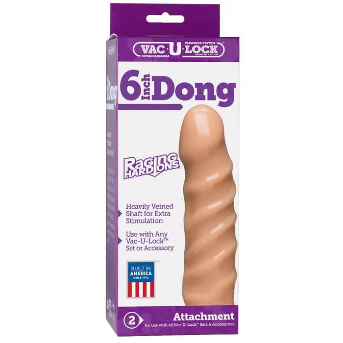 Doc Johnson Dildos | Vac-U-Lock Cock Raging Hard Ons - Non-retail Packaging