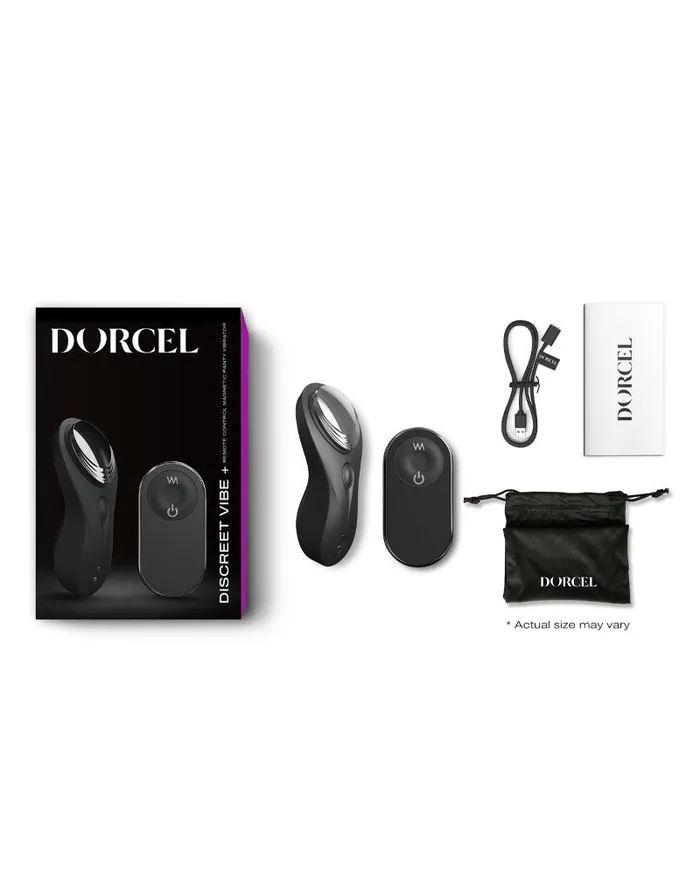 Dorcel Dorcel - Discreet VIBE + Panty Vibrator Met Afstandsbediening- Zwart | Vibrators