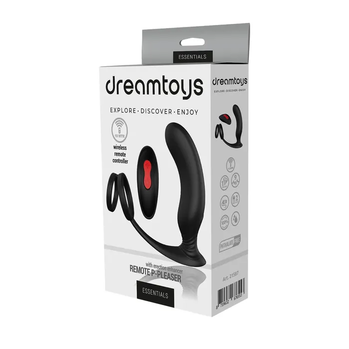 Dream Toys Vibrators | Vibratore Anale Cassini Nero Dream Toys Essentials P-Pleaser Nero