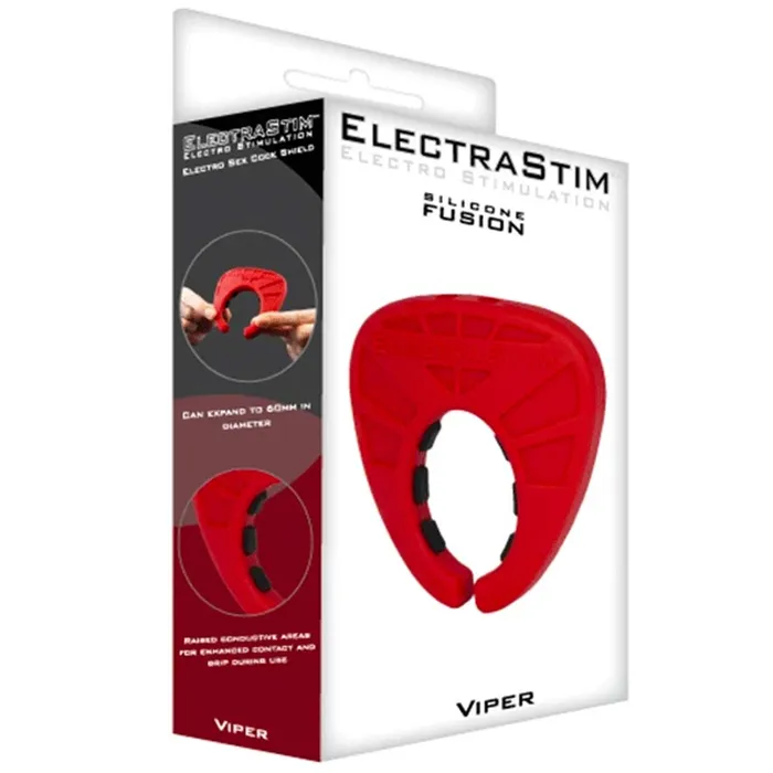 ElectraStim - Electrosex - Silicone Fusion Viper Cock Shield - E-stim Cockring | Electrastim Female Sex Toys