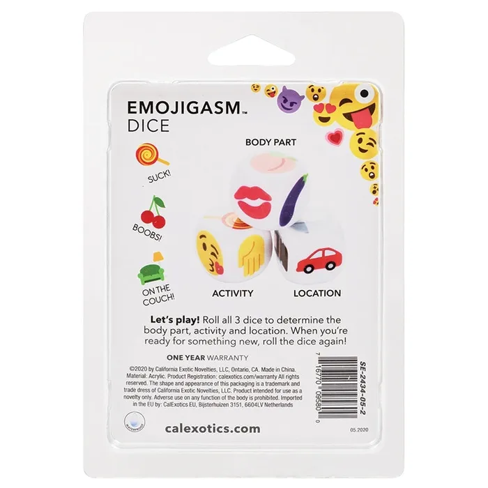 Emojigasm Dice | Calexotics Vibrators