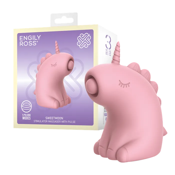 ER - Sweetmoon Unicorn - Clitoris Massager met Pulse - Zachtroze | ER Vibrators