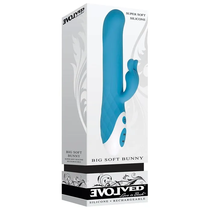 Evolved Vibrators | Vibratore per il Punto-G Evolved Big Soft Bunny Azzurro