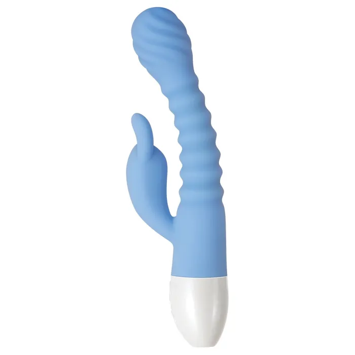 Evolved Vibrators Vibratore per il PuntoG Evolved Bunny Azzurro