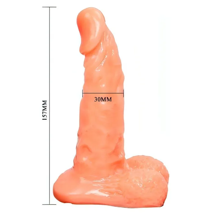 Female Sex Toys | Baile Strap-on Realistico 15.7 cm - Rosa Carne