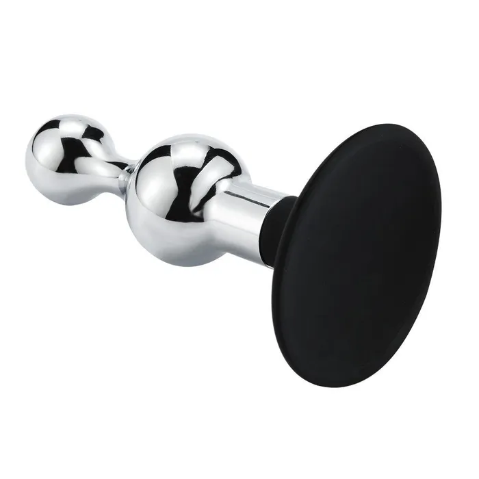 Female Sex Toys | Buttplug Aluminium In zandloper-vorm Met Zuignap - Kiotos