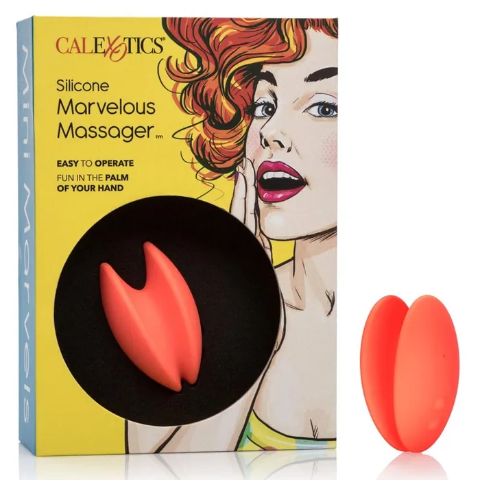 Female Sex Toys California Exotic Mini Marvels Silicone Marvelous Massager Orange