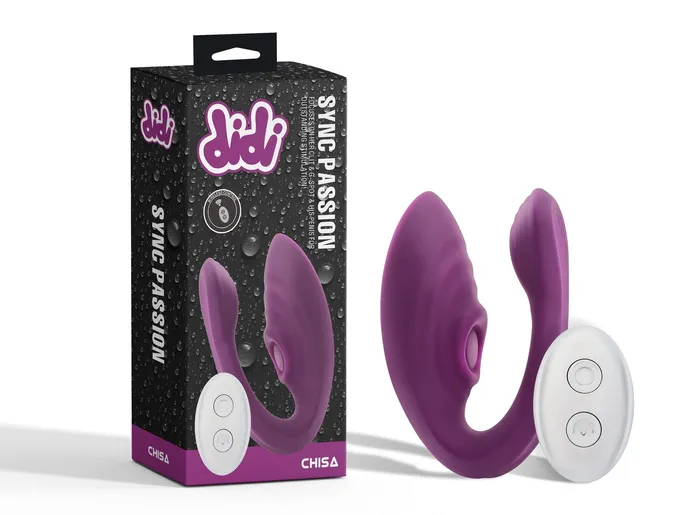 Female Sex Toys | Chisa Didi - Sync Passion - Partner Vibrator met Afstandsbediening - Paars