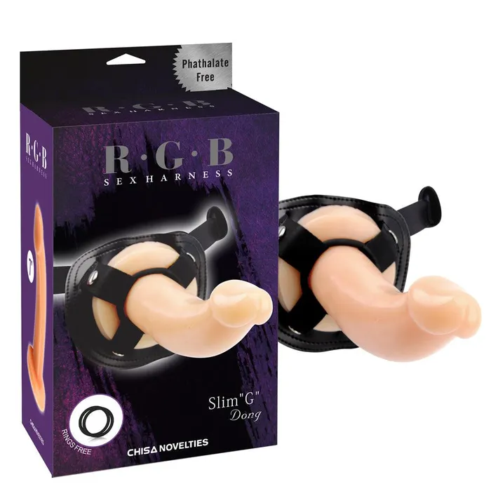 Female Sex Toys | Chisa RGB - Strap-On Voorbinddildo - Slim G - Lengte 19 cm