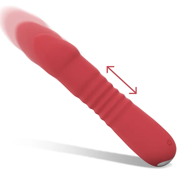 Female Sex Toys | Intense Juni Vibratore a Spinta Up & Down in Silicone, 10 modalità di vibrazione, Ricaricabile