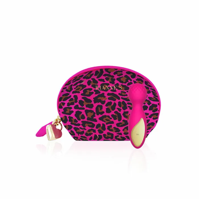 Female Sex Toys Massaggiatore a Bacchetta Lovely Leopard Mini Rianne S Rosa Dorato Rianne S