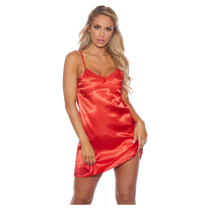 Female Sex Toys | Popsi Satin Chemise With Lace - Popsi