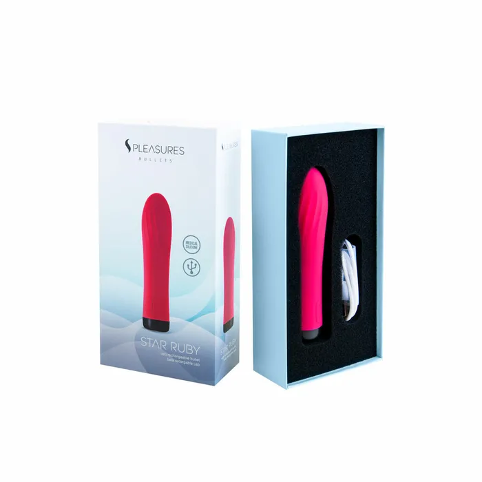 Female Sex Toys S Pleasures Vibratore Mini S Pleasures Rosa Ciliegia 137 x 35 cm