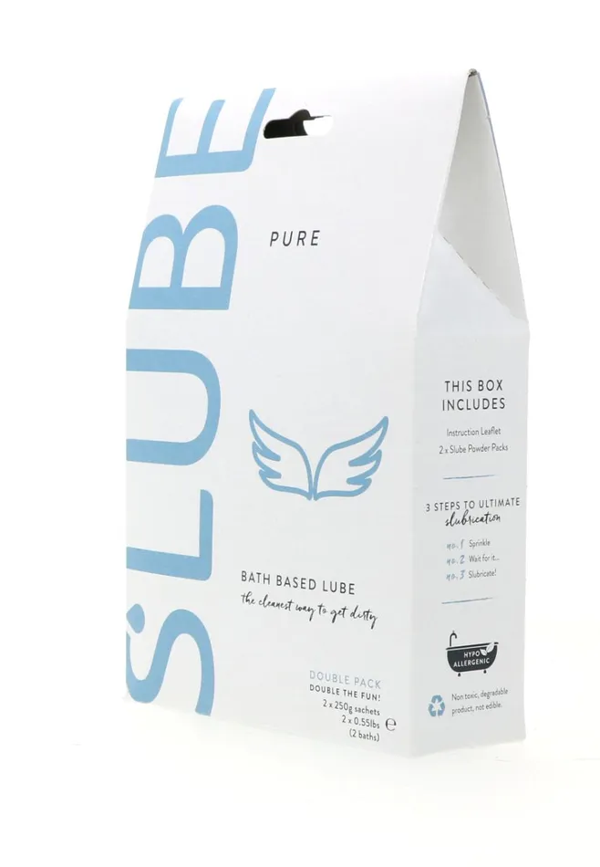 Female Sex Toys | Slube Slube - Pure - Double Bath Play - Body to Body Glijmiddel - 2 x 250 gram