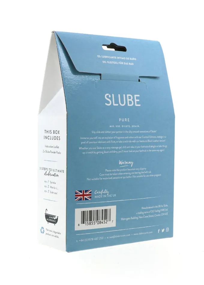 Female Sex Toys | Slube Slube - Pure - Double Bath Play - Body to Body Glijmiddel - 2 x 250 gram