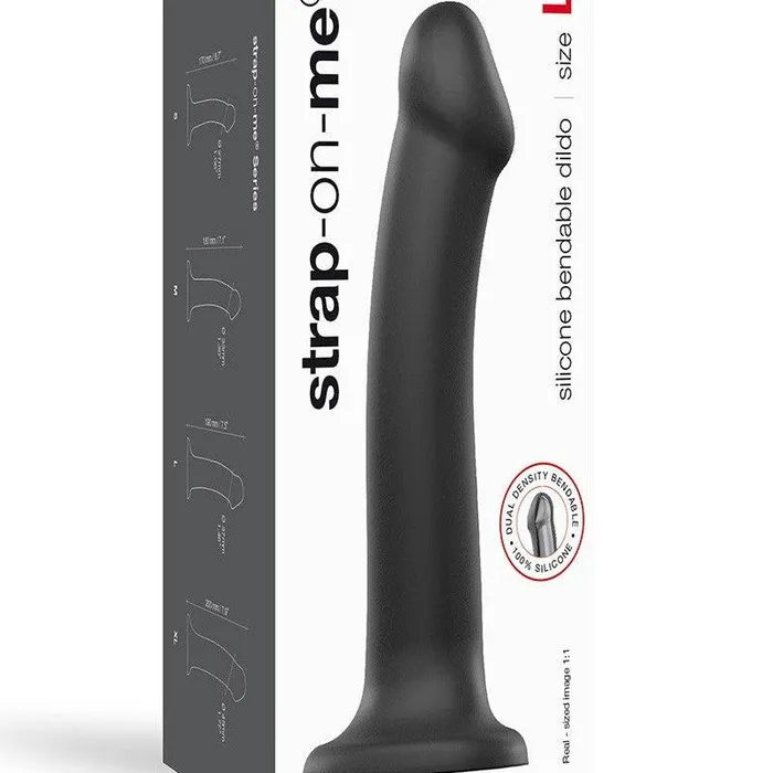 Female Sex Toys | Strap-On-Me Strap-On-Me - Semi-Realistische Dildo Met Zuignap - Zwart