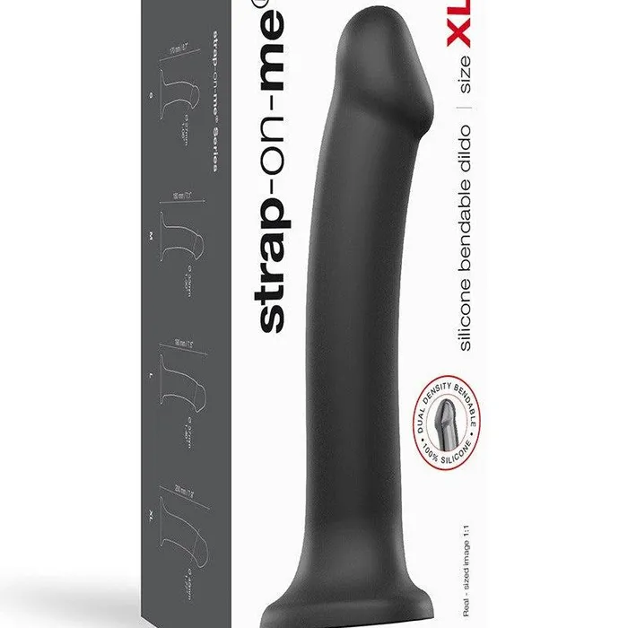 Female Sex Toys | Strap-On-Me Strap-On-Me - Semi-Realistische Dildo Met Zuignap - Zwart