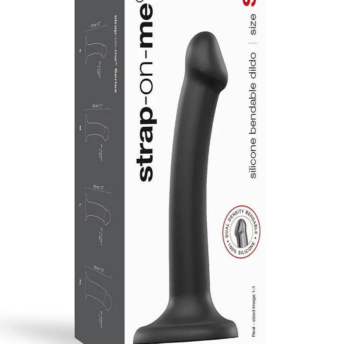 Female Sex Toys | Strap-On-Me Strap-On-Me - Semi-Realistische Dildo Met Zuignap - Zwart