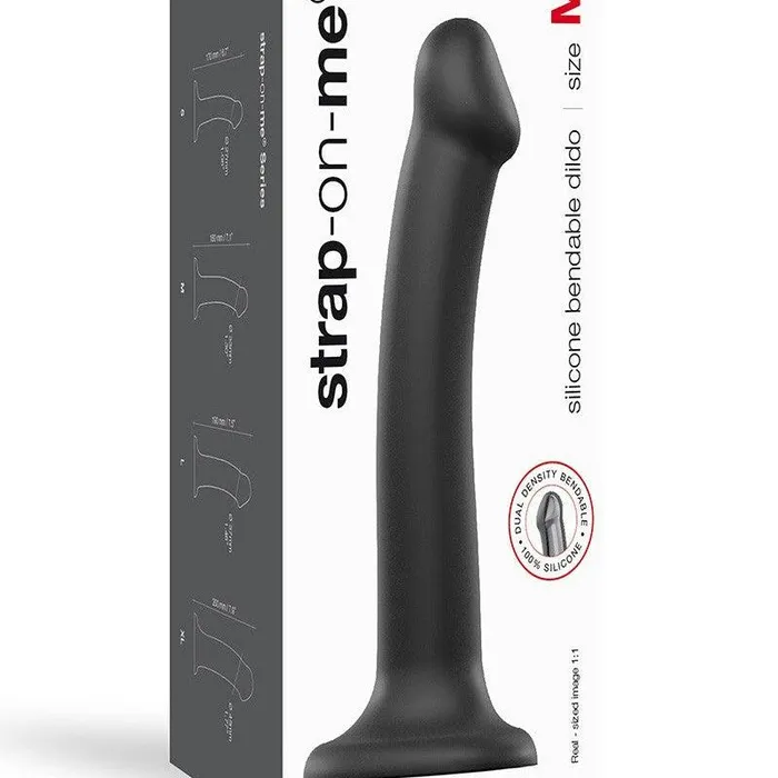 Female Sex Toys | Strap-On-Me Strap-On-Me - Semi-Realistische Dildo Met Zuignap - Zwart