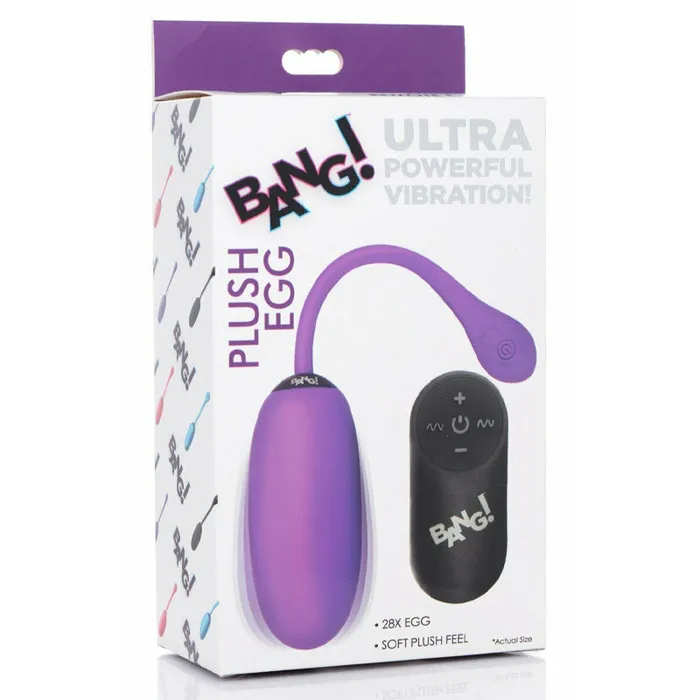 Female Sex Toys | XR Brand Bang 28X Plush Egg & Remote Control