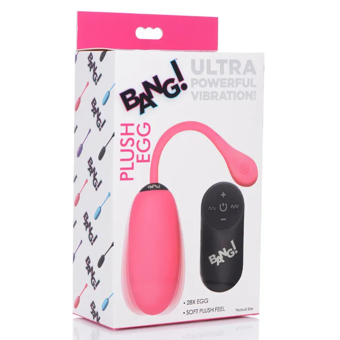 Female Sex Toys | XR Brand Bang 28X Plush Egg & Remote Control