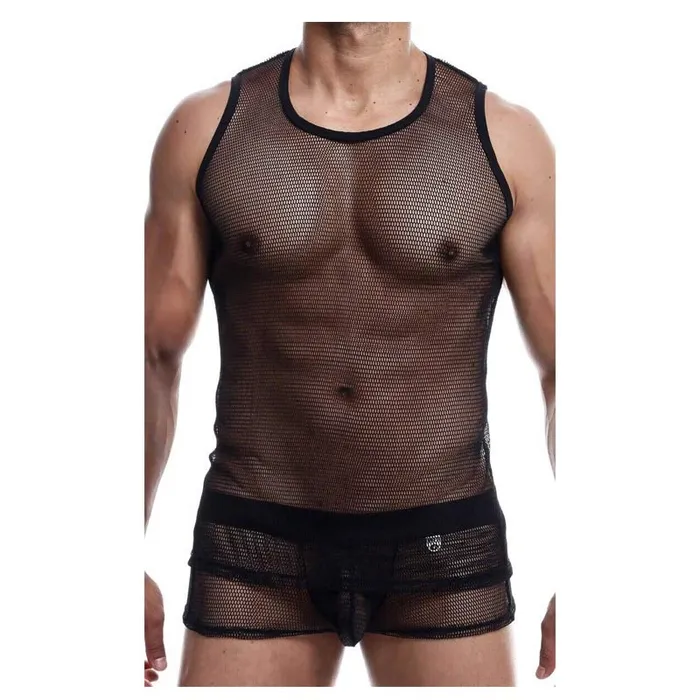 Fishnet Tanktop by MOB MaleBasics Corp Vibrators