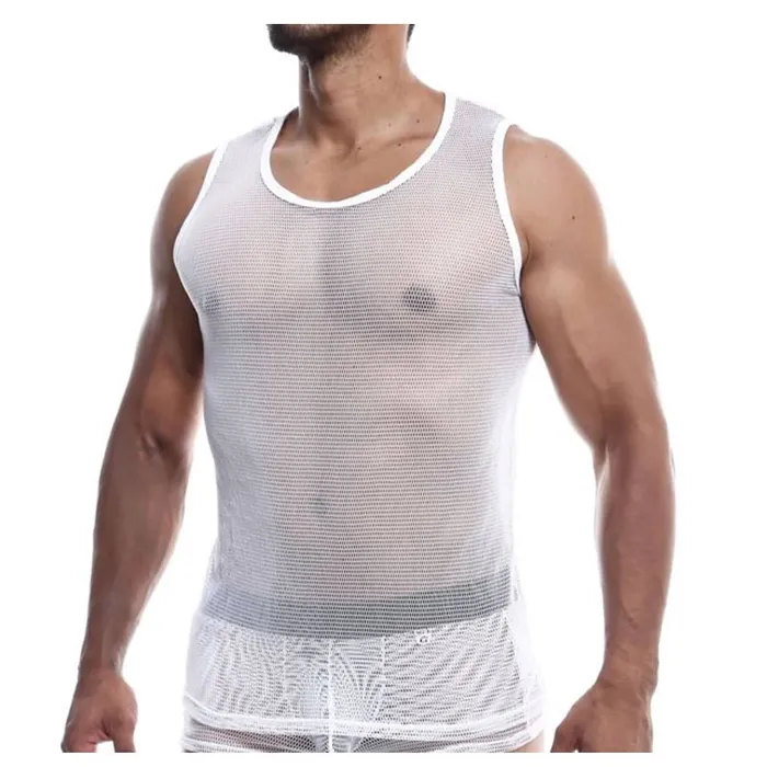 Fishnet Tanktop by MOB | MaleBasics Corp Vibrators