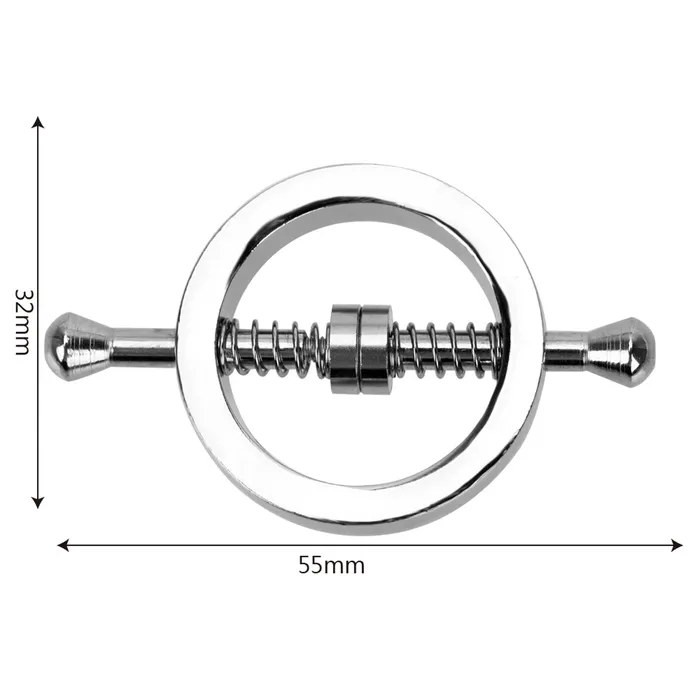 Fixxx Fixxx - Metalen Ronde Tepelklemmen met Schroef  - 2 stuks | Vibrators