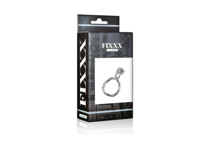 Fixxx Male Sex Toys | Fixxx - Skeleton Head Cockring - Zilver - Twee Diameters