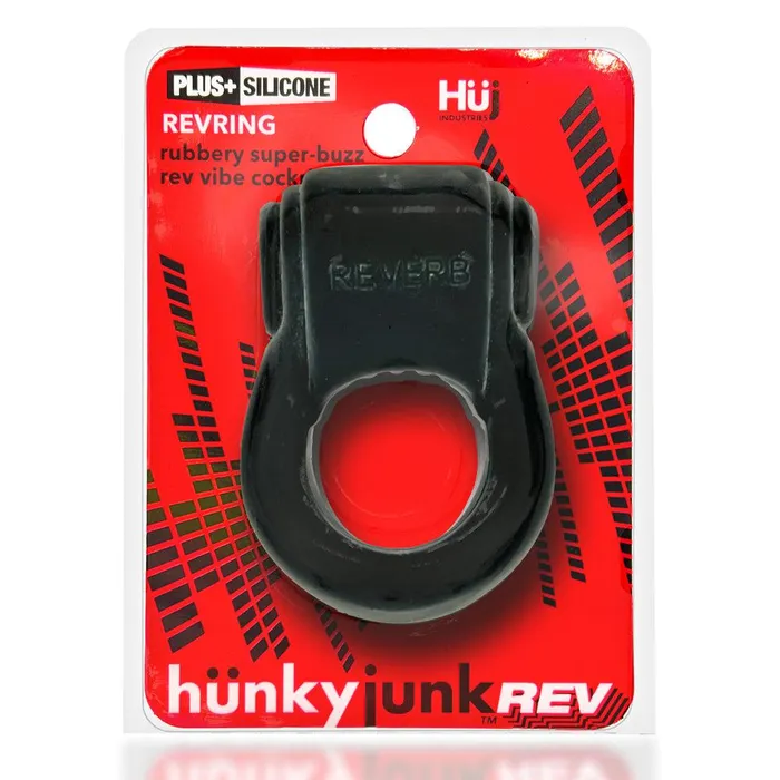 Hünkyjunk Vibrators | Hünkyjunk - Revring - Vibrerende Cockring - Zwart