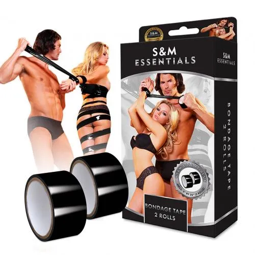 Honeys Toy Couples SM Essentials Bondage Tape 2 Rolls 2