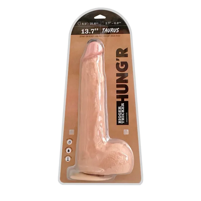 Hung'r HUNG'R - Taurus - Dildo Lichte huidskleur - 35 cm - Ø 6.9 cm | Dildos