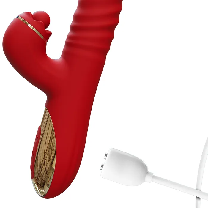 Intoyou - Ascen - Rabbit Vibrator - Stotende en Oscillerende Rabbit Vibrator met App Control - Rood | Intoyou Female Sex Toys