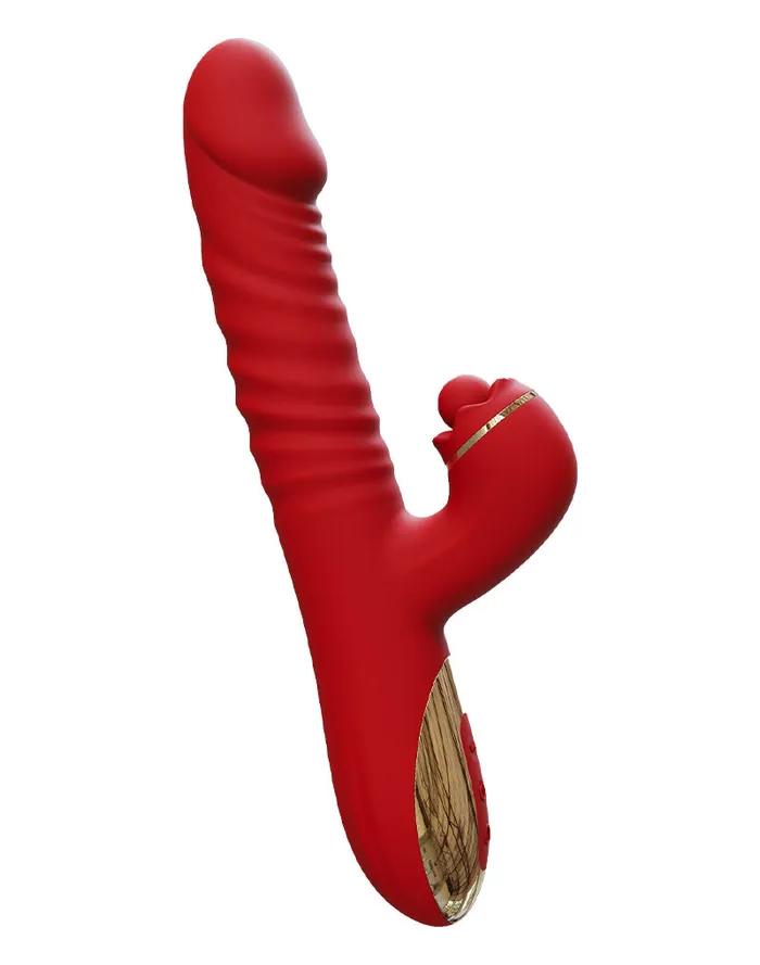 Intoyou - Ascen - Rabbit Vibrator - Stotende en Oscillerende Rabbit Vibrator met App Control - Rood | Intoyou Female Sex Toys